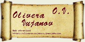 Olivera Vujanov vizit kartica